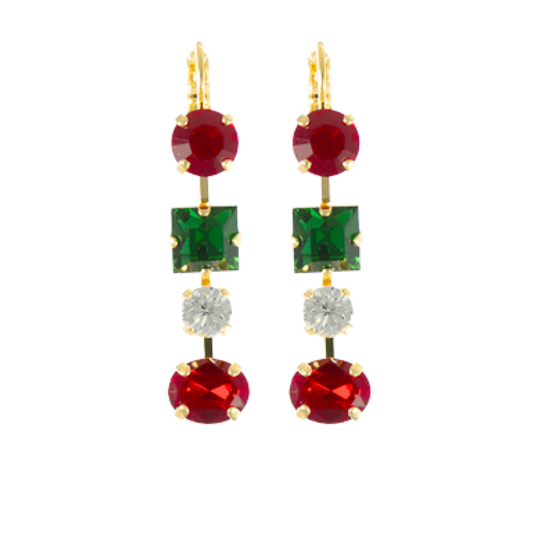 Mariana Earring Multi Shaped Drop Holiday on Gold