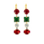 Mariana Earring Multi Shaped Drop Holiday on Gold