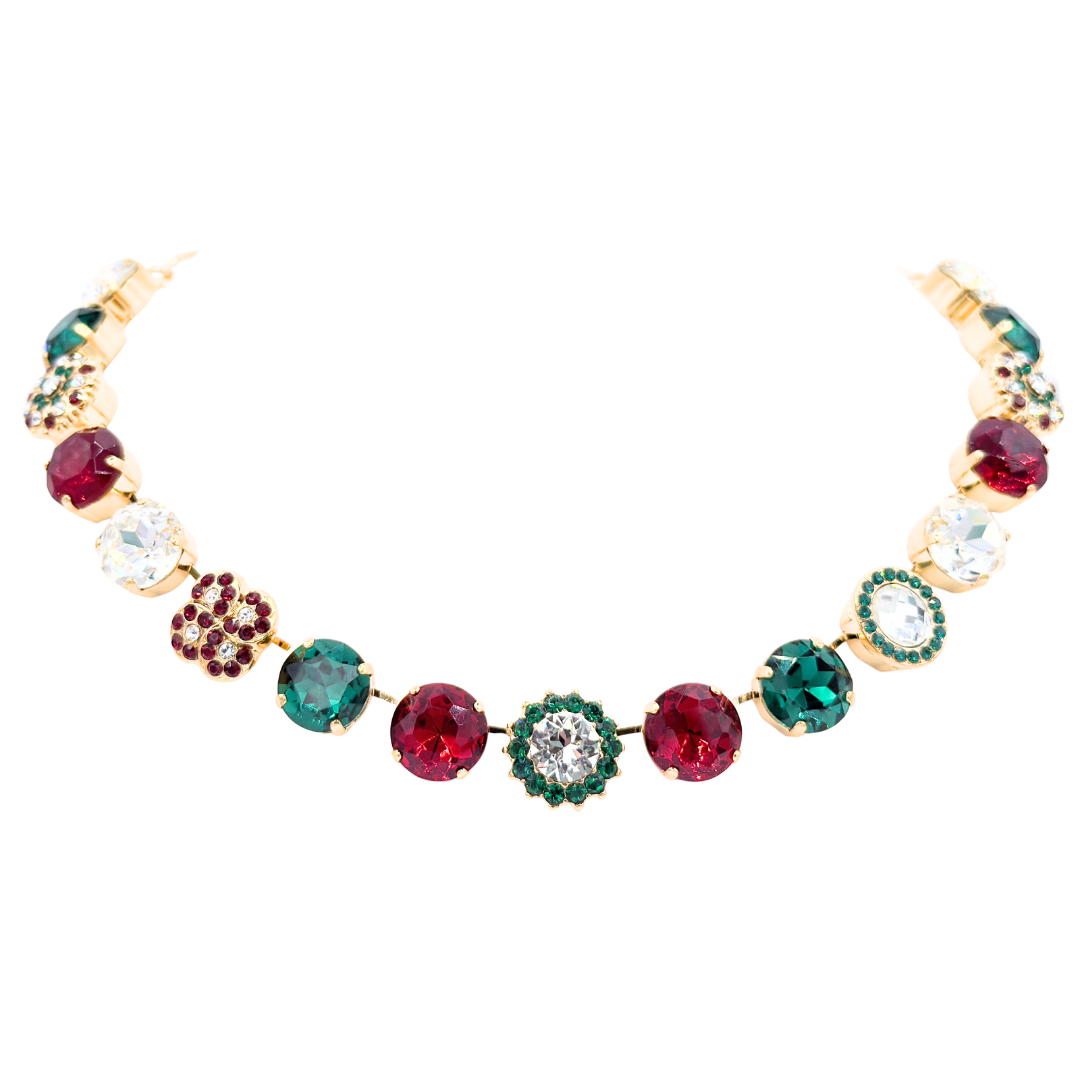 Mariana Extra Large  Luxurious Necklace Holiday on Gold