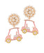 Pearl Cluster Golf Cart Post Earrings