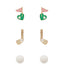 Mix and Match Golf Post Earrings