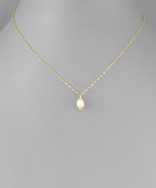 Freshwater Pearl Pendant on Gold