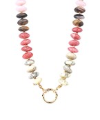 Multi Pinks Acrylic Bauble Bead Statement Necklace