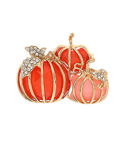 Pumpkin Trio Fall Pin
