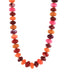 Large Acrylic Bauble Bead Necklace Red Multi