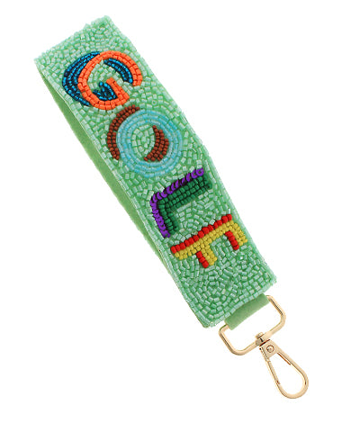G*O*L*F Beaded Key chain