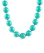 Turquoise Acrylic Bauble Bead Statement Necklace