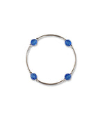 Birthstone Blessing Bracelet for September on Sterling Silver