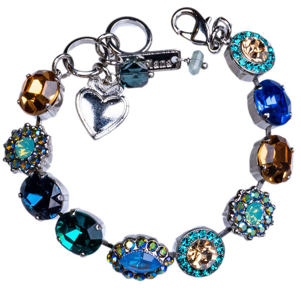 Mariana Ovals/Marquise Bracelet Fairytale on Rhodium