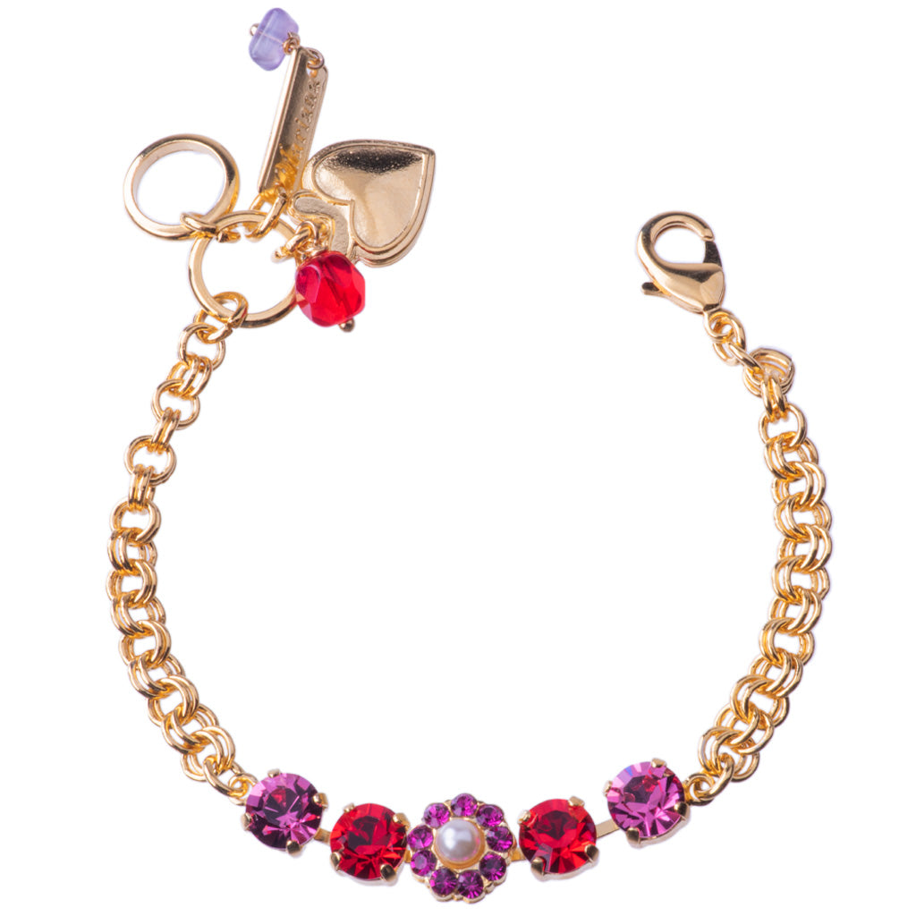 Mariana Blossom Chain Bracelet Roxanne on Gold