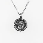 Mariana Guardian Angel Birthstone Necklace - August on Silver