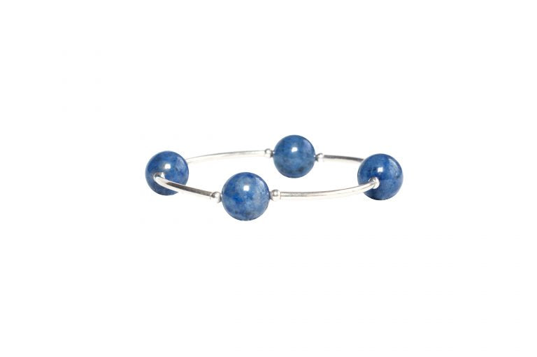 Blessing Bracelet in Denim and Sterling Silver