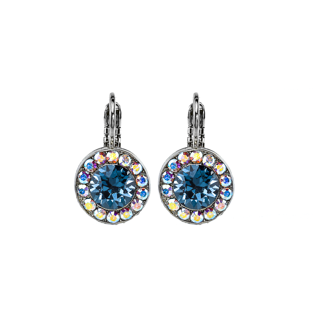 Mariana  Double Drop Earrings in Rainbow Sherbet on Rhodium Main image