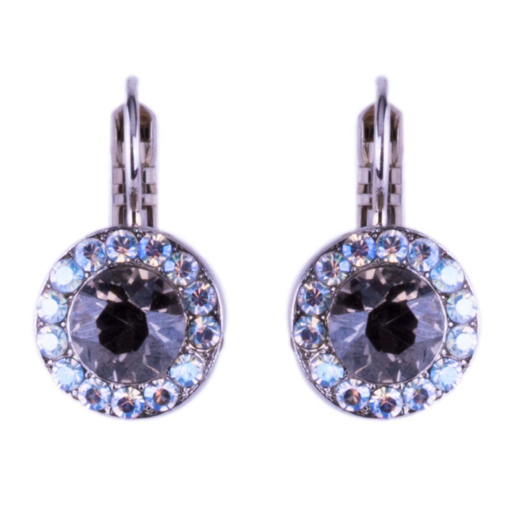 Mariana Earrings in Grey on Rhodium