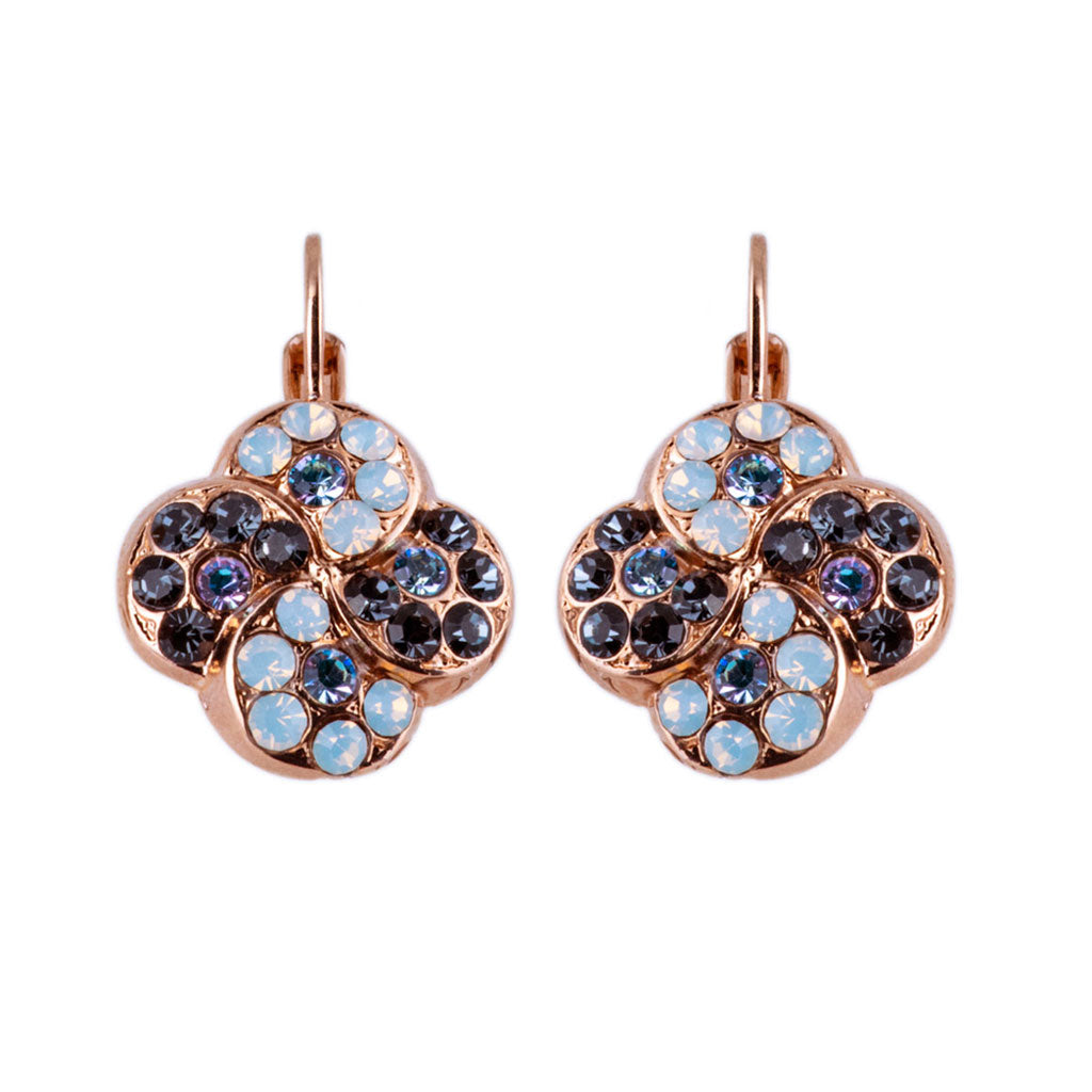 Mariana Quatrefoil Earring Ice Queen on Rose Gold