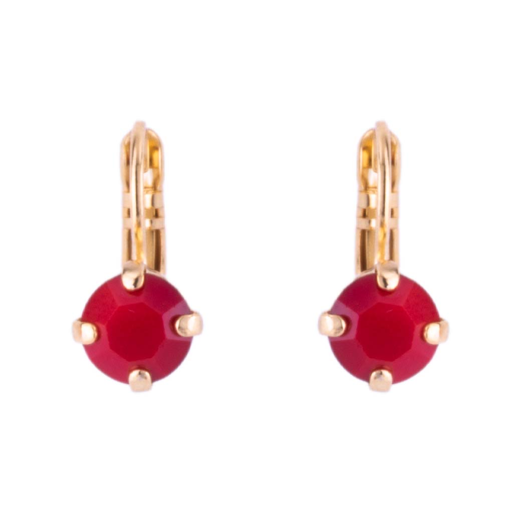 Mariana Small Earring Mineral Red on Rose Gold