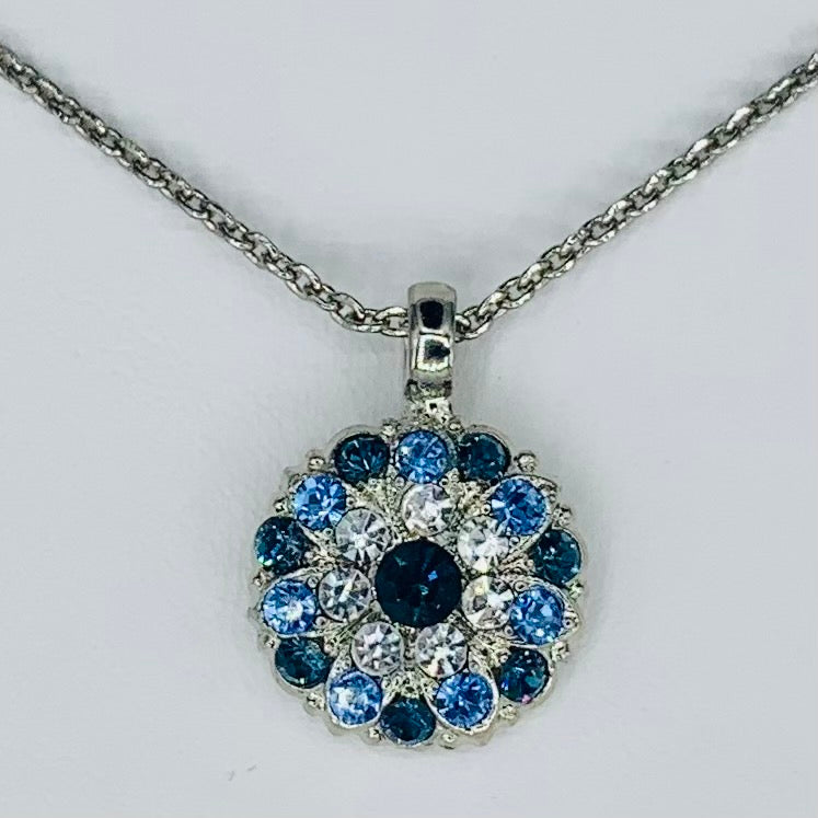 Mariana Guardian Angel Multi Blues on Rhodium- September Secondary image