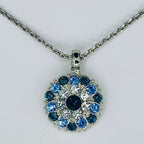 Mariana Guardian Angel Multi Blues on Rhodium- September