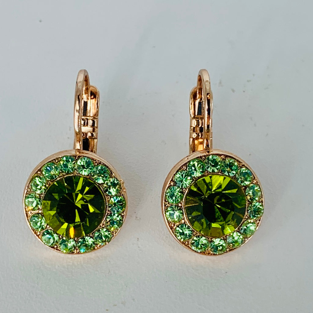 Mariana Earrings in Caribbean Cruise on Rose Gold