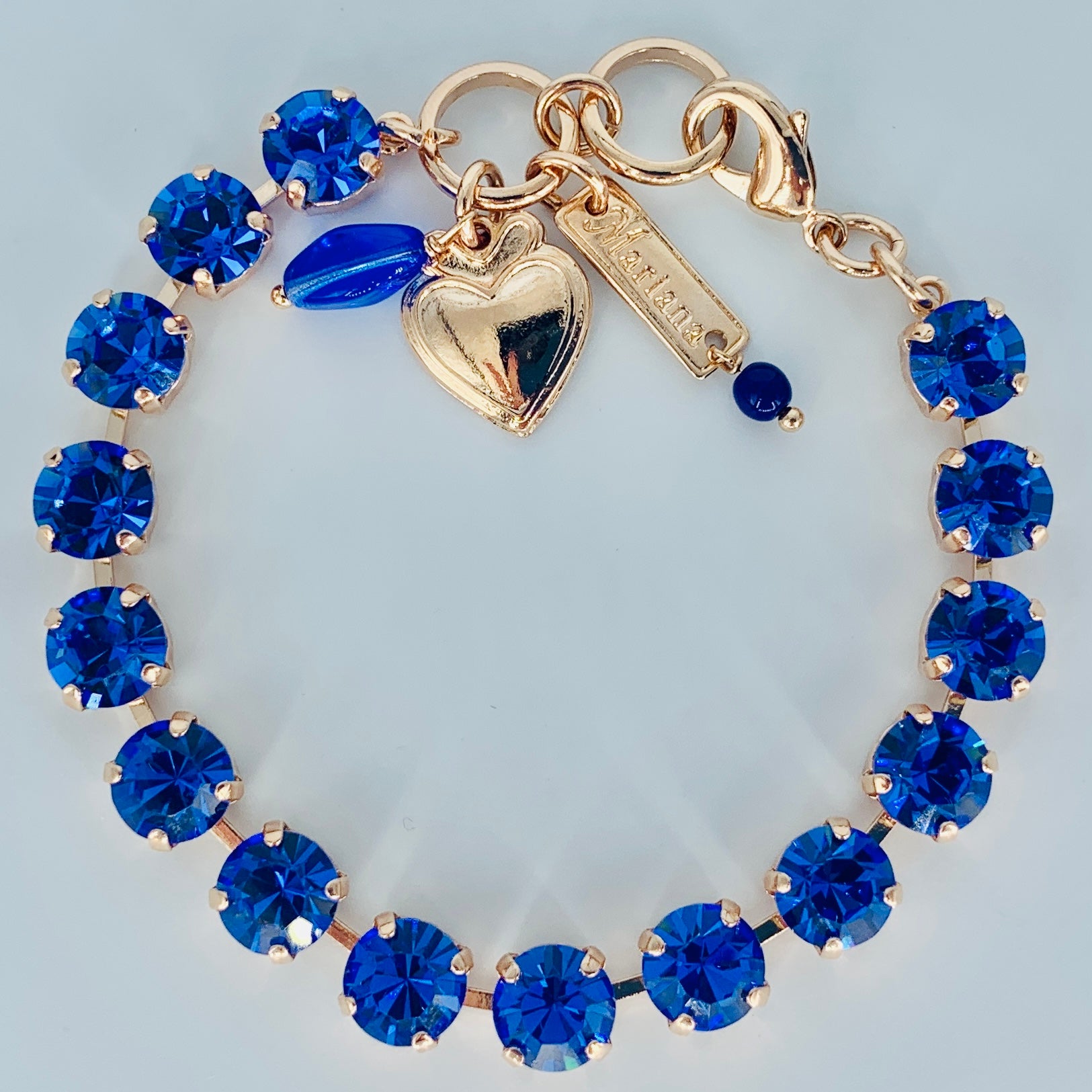 Mariana Bracelet Plain Royal Blue on Gold Secondary image