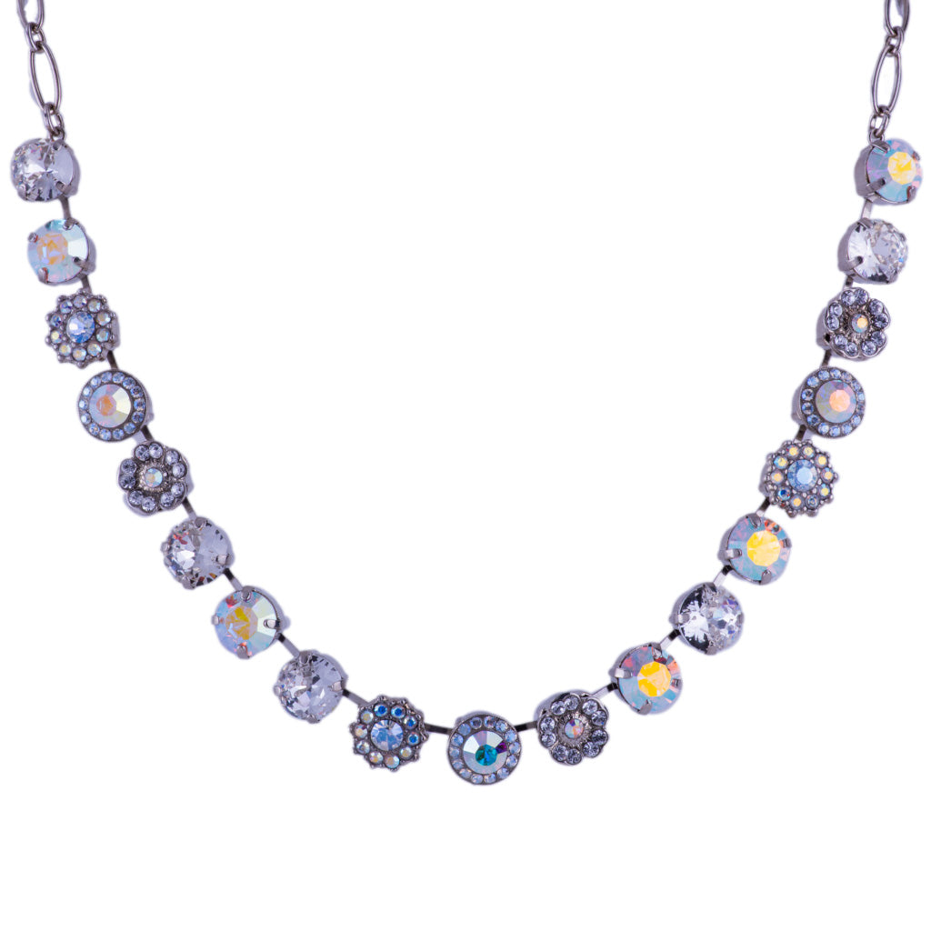 Mariana Rosette Necklace winds of Change on Rhodium