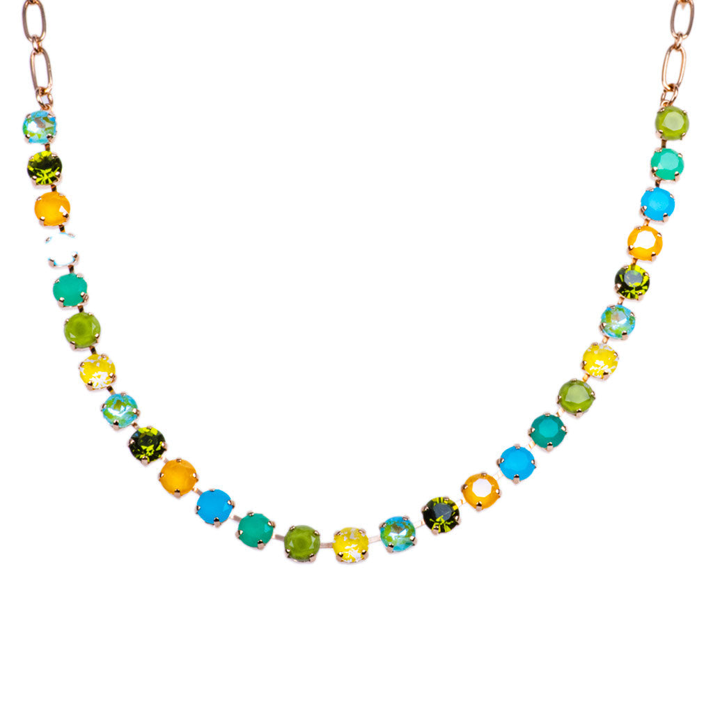Mariana Necklace Pistachio on Rose Gold