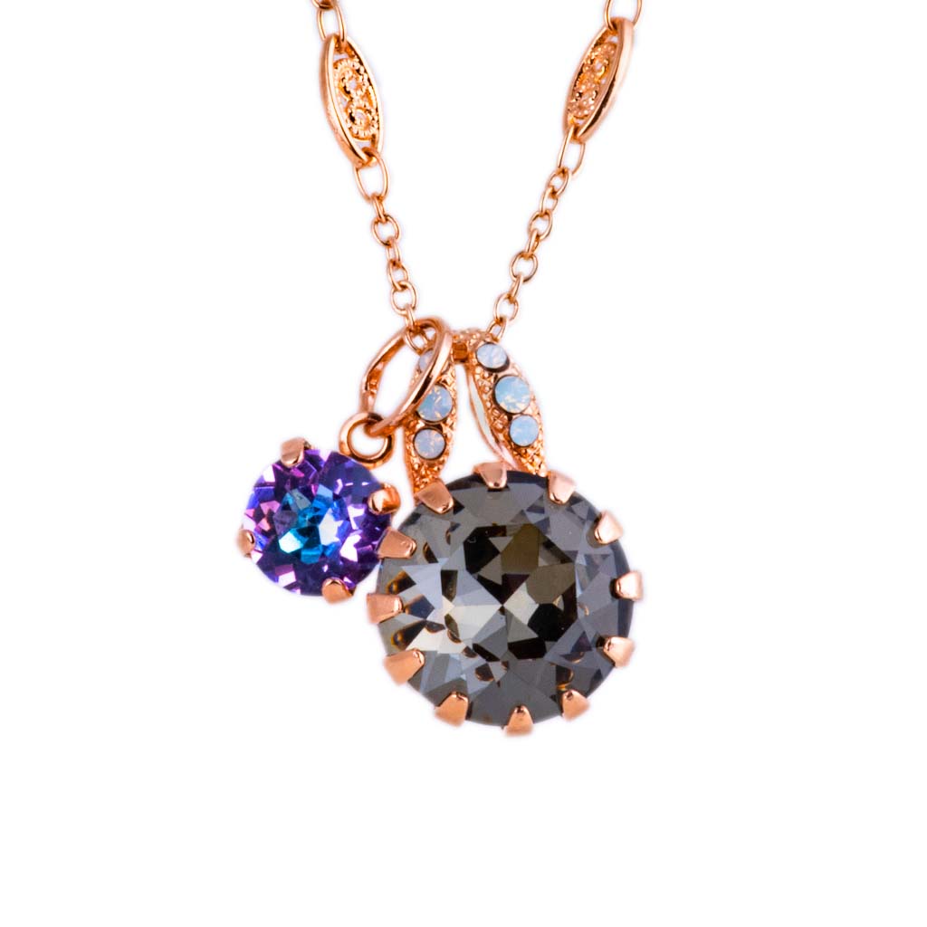 Mariana Sidecar Pendant Ice Queen on Rose Gold