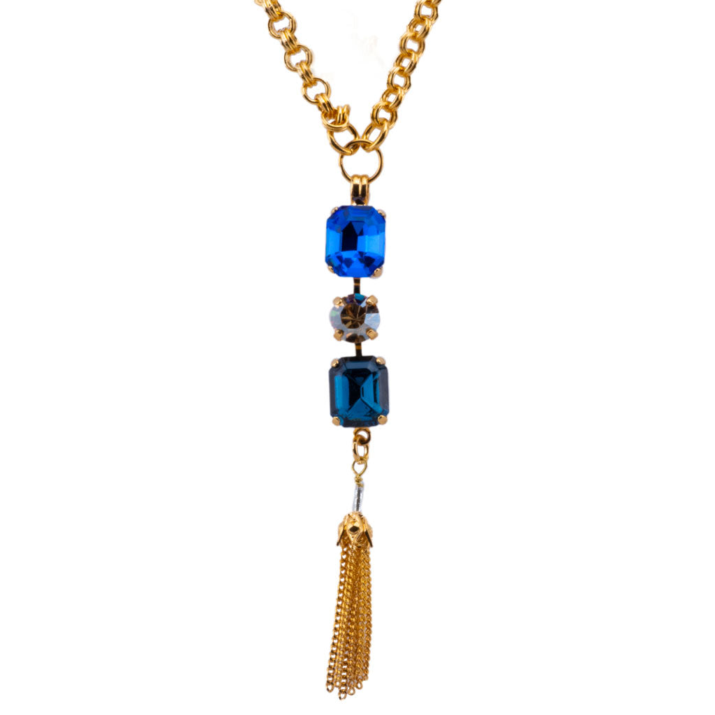 Mariana Mixed Shapes Pendant With Tassel Fairytale on Gold