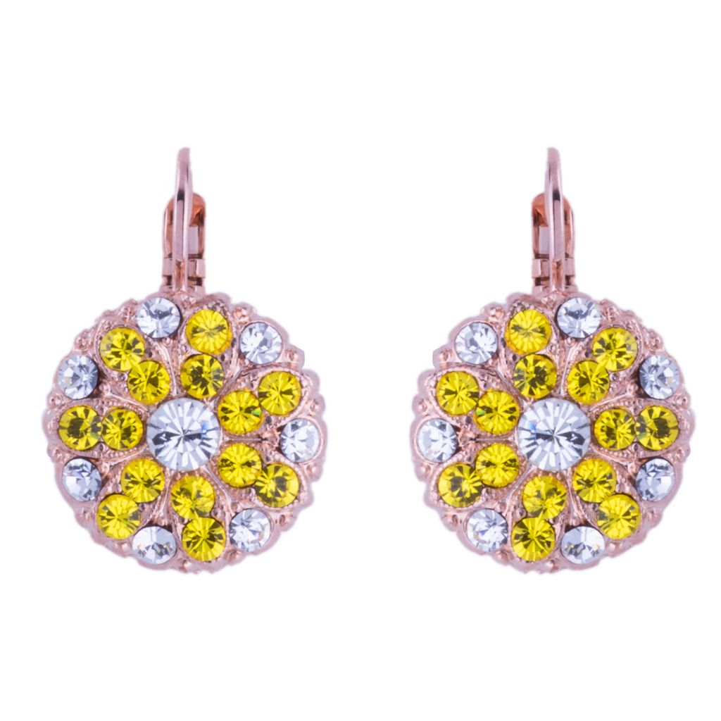 Mariana Guardian Angel Sized Earring Fields of Gold on Rose Gold Main image