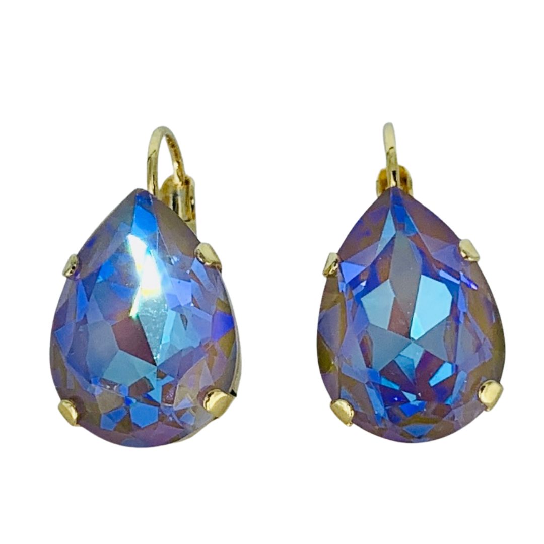 Mariana Large Teardrop Earring SunKissed Twilight on Gold