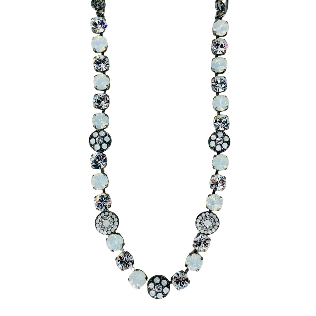 Mariana Pave Necklace Whites/Clear on Graphite Main image
