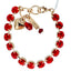 Mariana Football Red Bracelet Small on Rose Gold