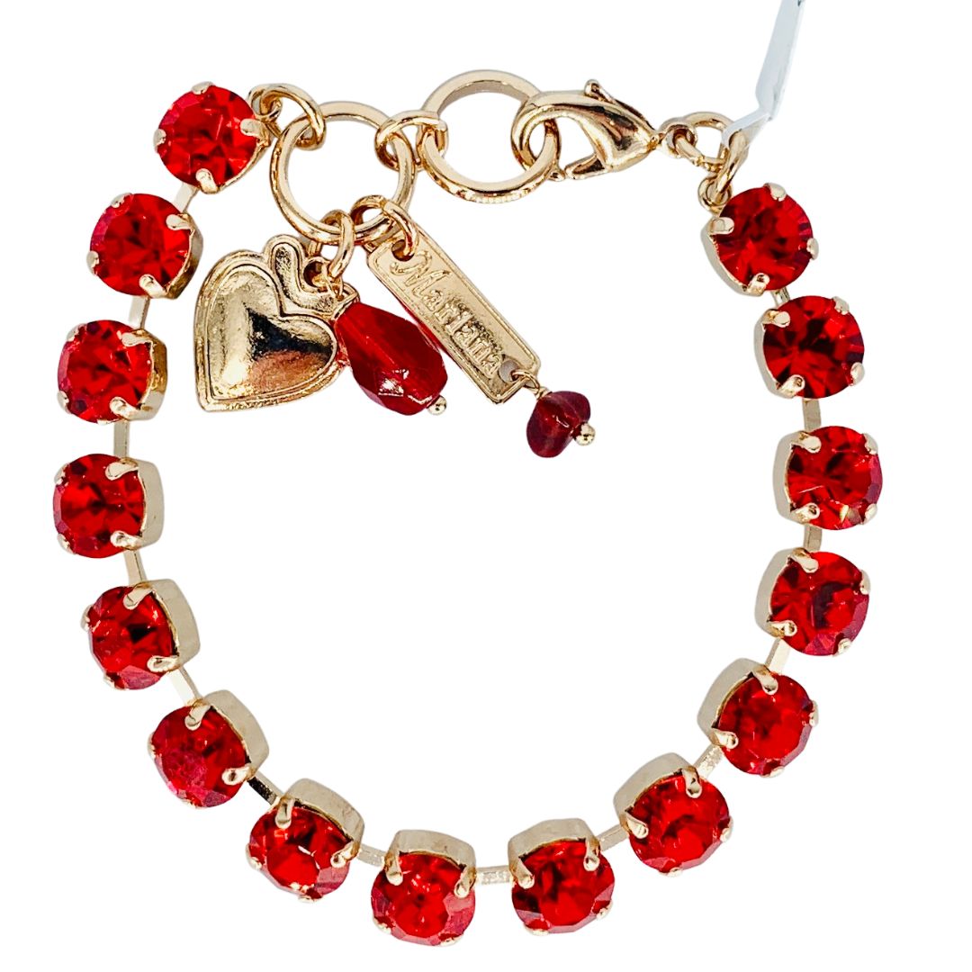 Mariana Football Red Bracelet Small on Rose Gold