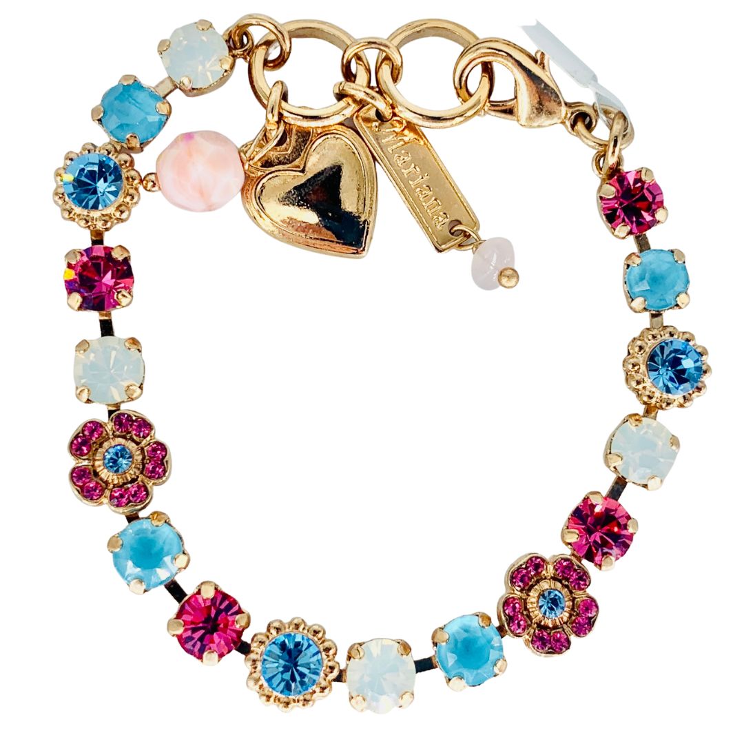 Mariana Petite Flower Bracelet Banana Split on Rose Gold Main image