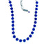 Mariana  Necklace  Royal Blue on Rhodium