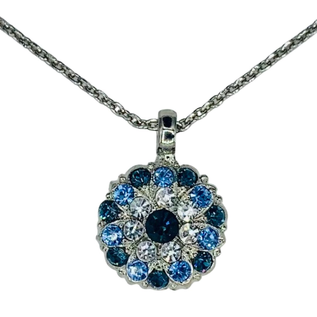 Mariana Guardian Angel Multi Blues on Silver