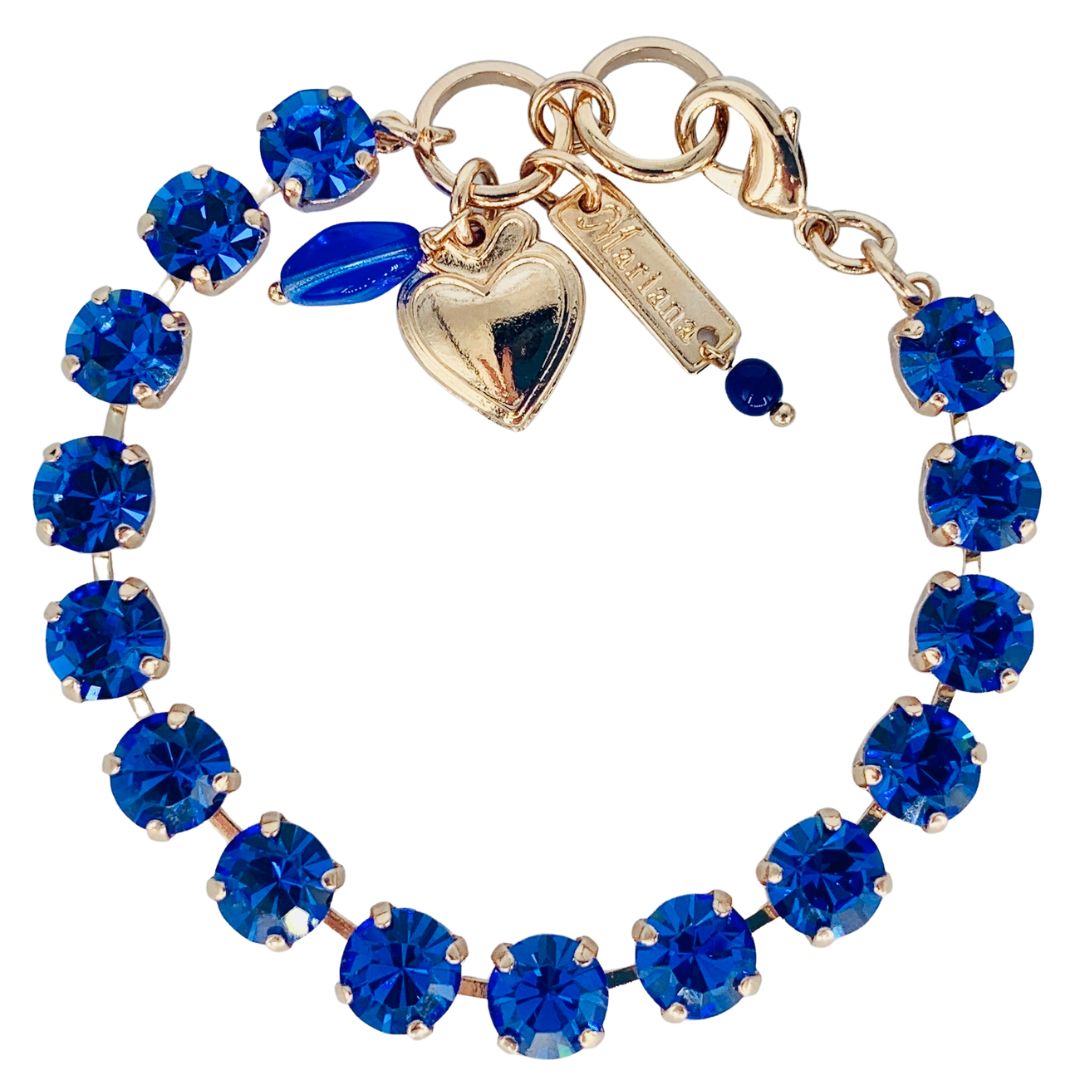 Mariana Bracelet Plain Royal Blue on Gold