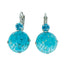 Mariana Large Earrings Aqua/Turquoise on Rhodium
