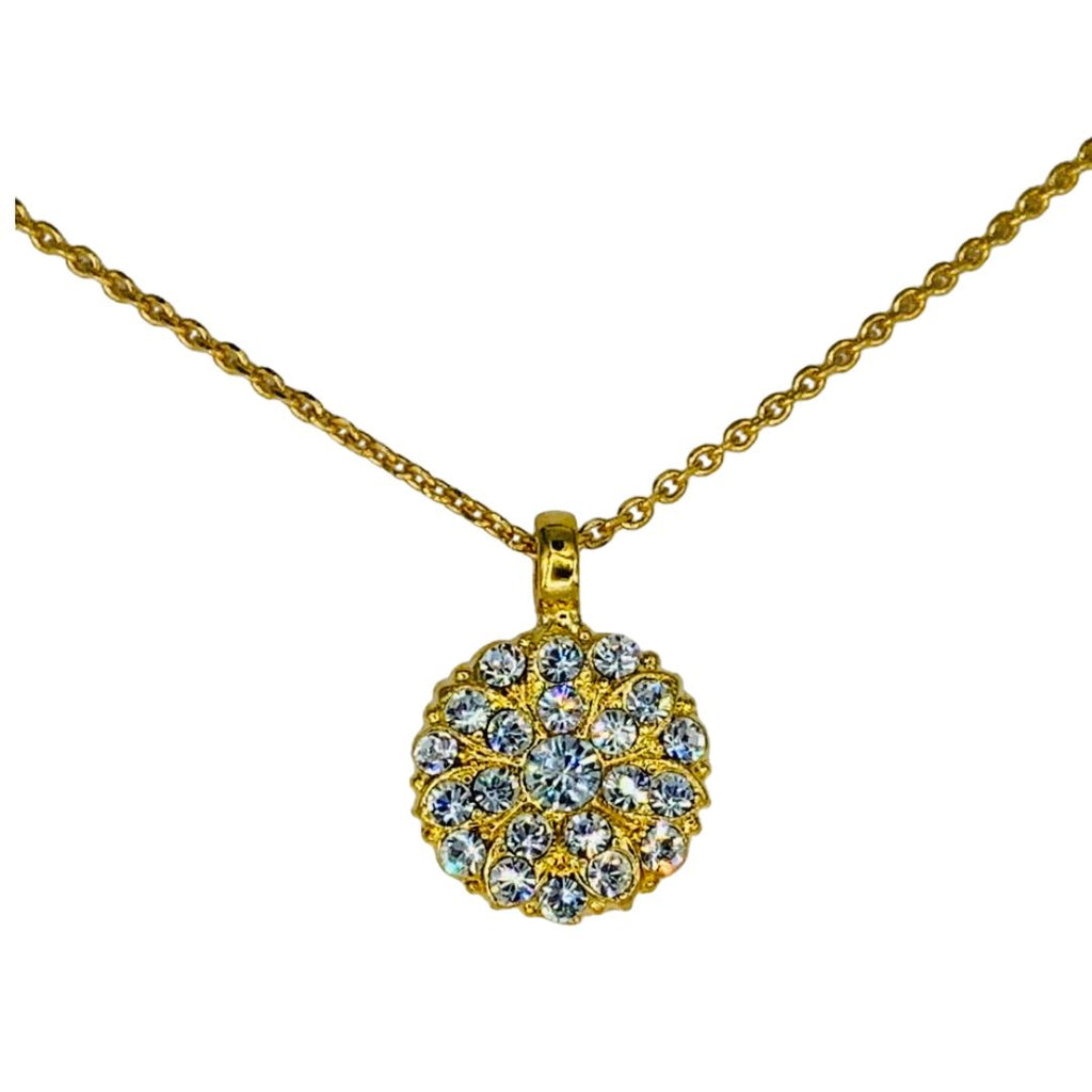 Mariana Guardian Angel Birthstone Necklace - April on Gold