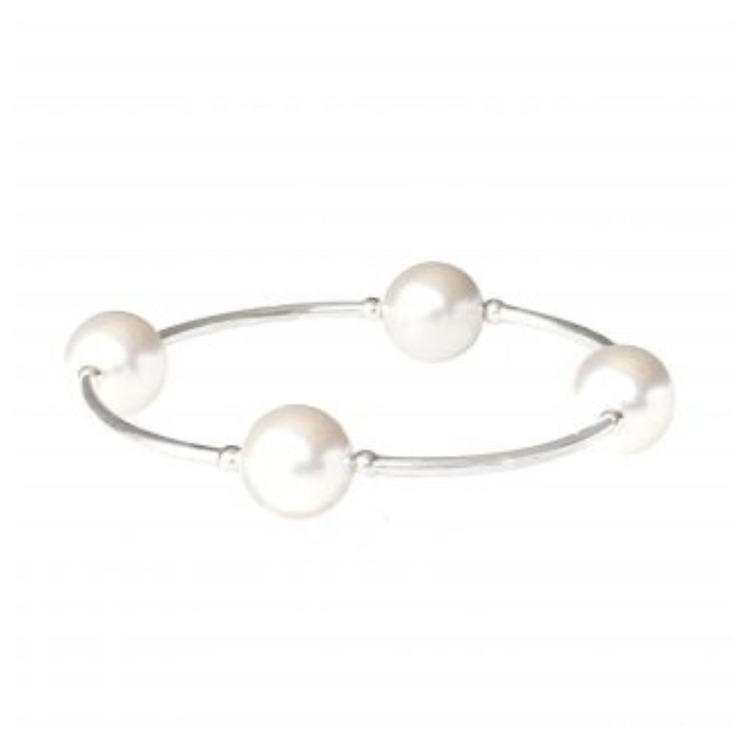 Blessing Bracelet in White Pearl and Sterling Silver