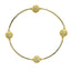 Blessing Bracelet 8MM Pave Crystal Beads With Gold Filled Bars