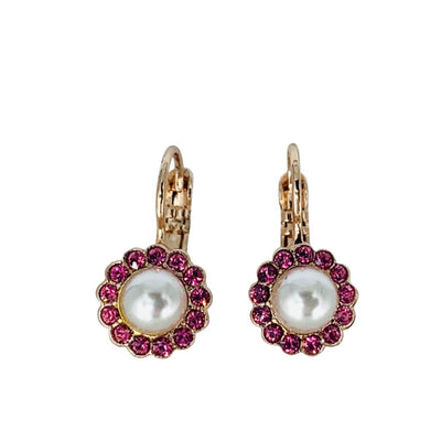 Petite Mariana Flower Earring Roxanne on Rose  Gold