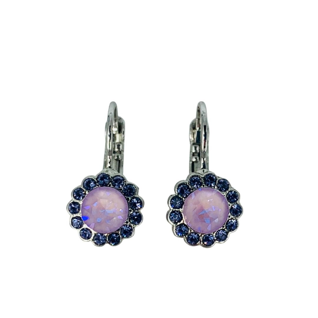 Mariana Flower Earring Purples on Rhodium