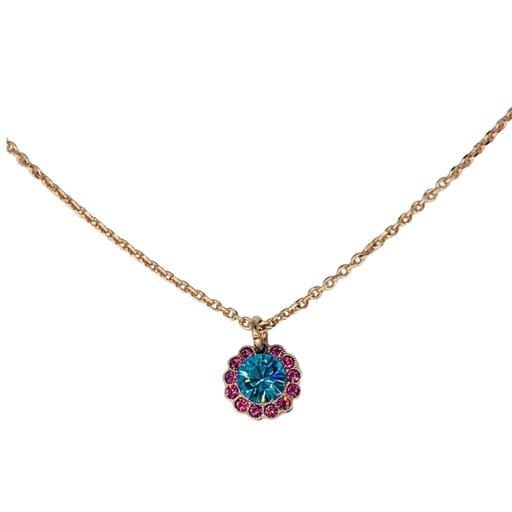 Mariana Flower Pendant on Rose Gold