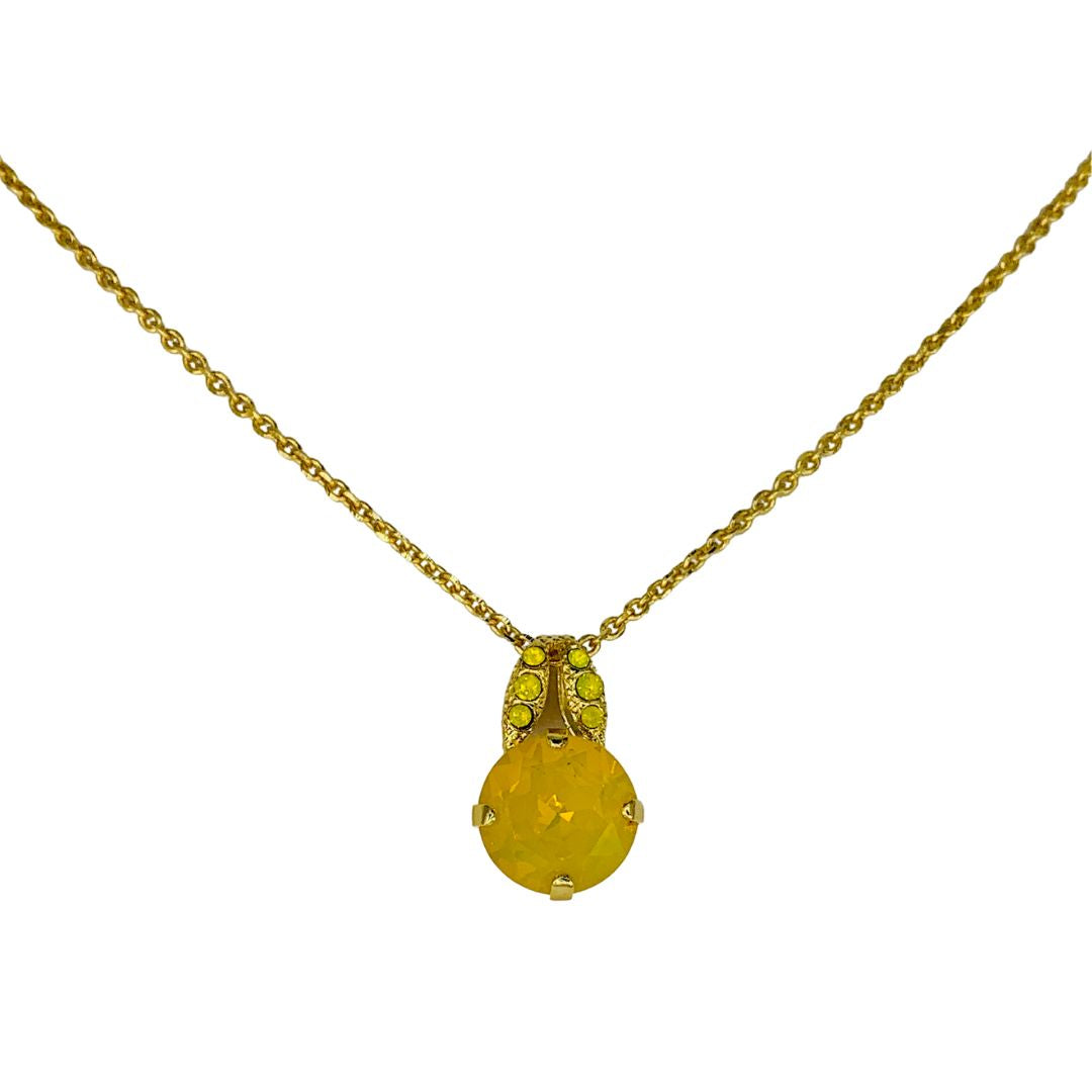Mariana Simple Pendant in Fields of Gold on Gold