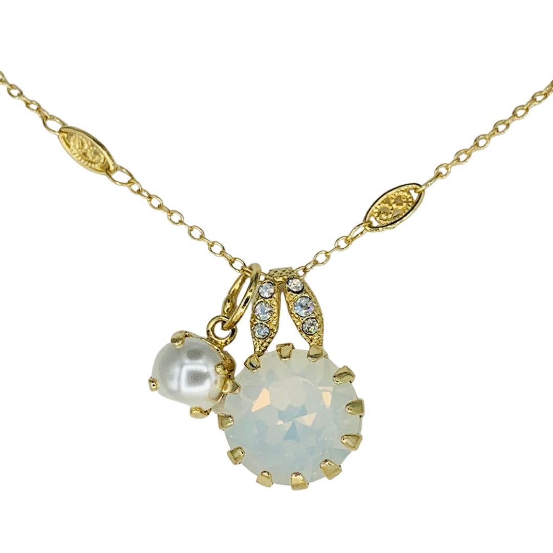 Mariana Side Car Necklace Bermuda on Gold