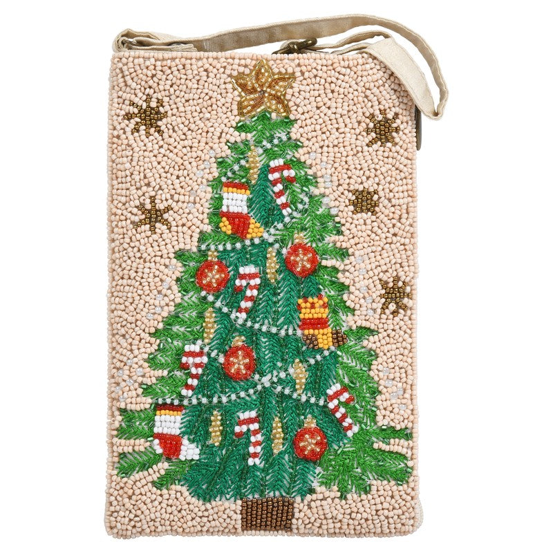 Traditional Christmas Tree Club Bag With Peppermint Sticks